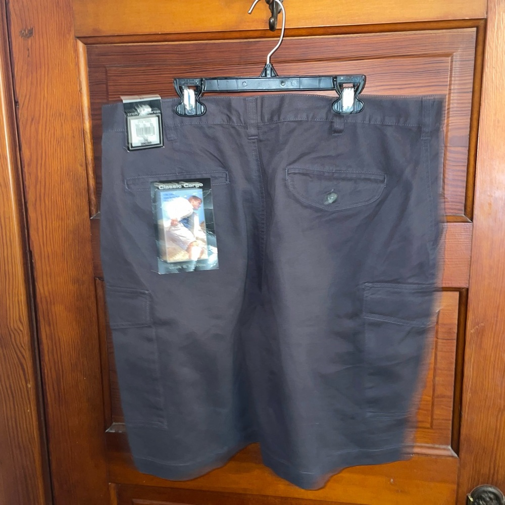 New With Tags Croft & Barrow Mens Dress Charcoal Khaki Capris *make offers* - Picture 6 of 7